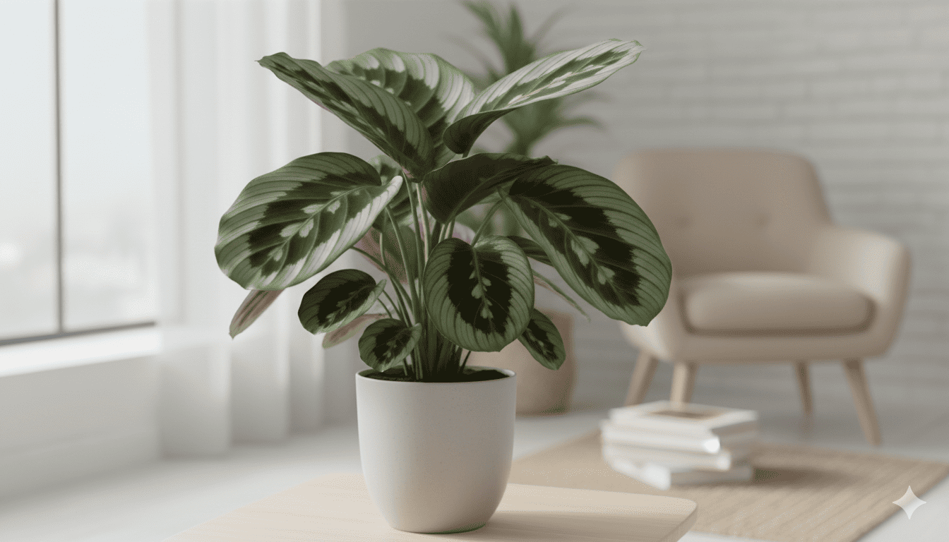 Calathea Orbifolia Korbmarante bei Shrexshik
